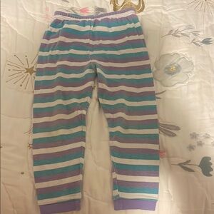 Striped Purple and Teal Pajama Pants